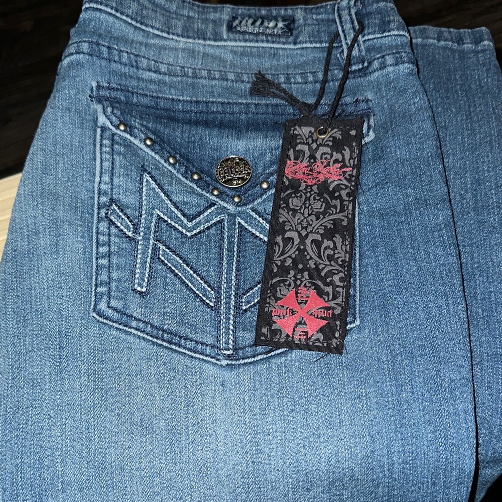 Black Label Women's Denim Boot Cut Jeans - Picture 11 of 11